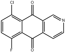 9-Chloro-6-fluorobenzo[g]isoquinoline-5,10-dione 结构式