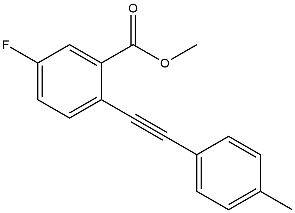 1560949-37-2 Methyl 5-fluoro-2-[2-(4-methylphenyl)ethynyl]benzoate