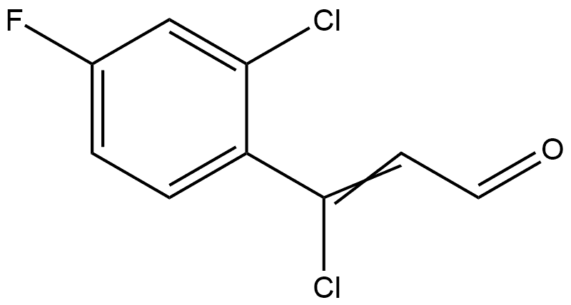 (Z)-3-chloro-3-(2-chloro-4-fluorophenyl)acrylaldehyde Struktur