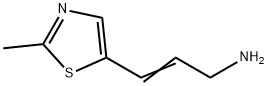 2-Propen-1-amine, 3-(2-methyl-5-thiazolyl)- Structure