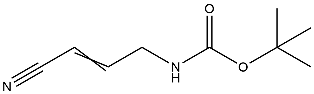 tert-butyl N-[(2E)-3-cyanoprop-2-en-1-yl]carbamate Structure