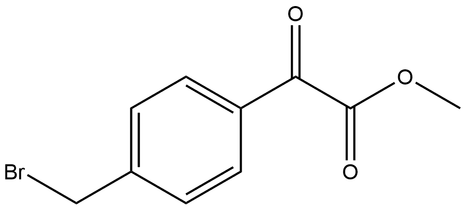 Benzeneacetic acid, 4-(bromomethyl)-α-oxo-, methyl ester,156276-24-3,结构式