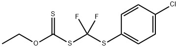 S-{[(4-Chlorophenyl)sulfanyl](difluoro)methyl} O-ethyl carbonodithioate 化学構造式