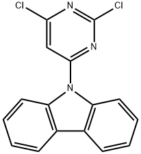 9-(2,6-二氯-4-嘧啶基)-9H-咔唑 结构式