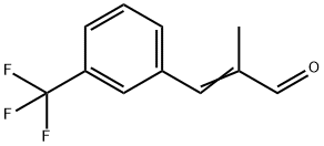 2-methyl-3-[3-(trifluoromethyl)phenyl]prop-2-enal 化学構造式
