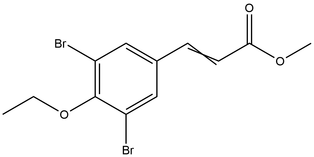 Methyl 3-(3,5-dibromo-4-ethoxyphenyl)-2-propenoate Structure