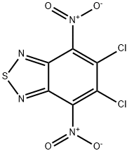 2,1,3-Benzothiadiazole, 5,6-dichloro-4,7-dinitro-,15639-44-8,结构式