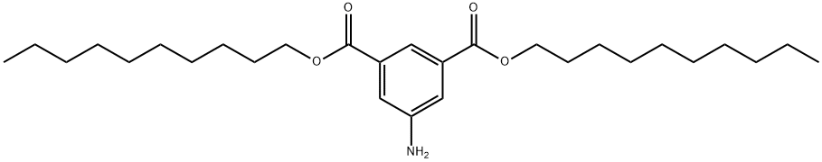 1,3-Benzenedicarboxylic acid, 5-amino-, 1,3-didecyl ester Structure