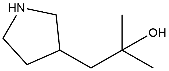 3-Pyrrolidineethanol, α,α-dimethyl-,1564502-77-7,结构式