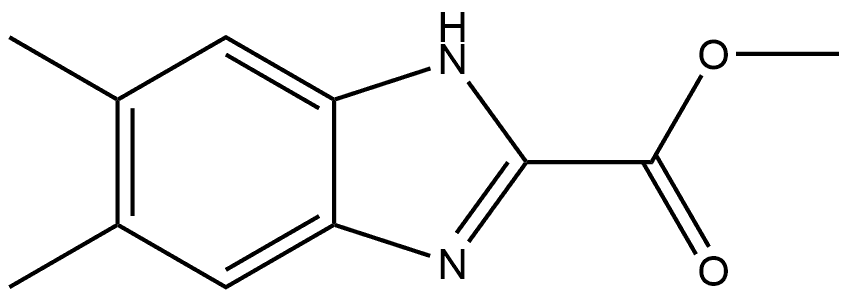 5,6-二甲基苯并咪唑-2-甲酸甲酯, 1564534-95-7, 结构式