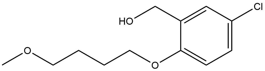 5-Chloro-2-(4-methoxybutoxy)benzenemethanol Structure