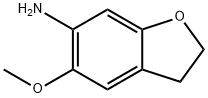 6-Benzofuranamine, 2,3-dihydro-5-methoxy- 化学構造式