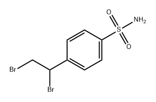 Benzenesulfonamide, 4-(1,2-dibromoethyl)- Structure