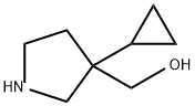 (3-cyclopropylpyrrolidin-3-yl)methanol 结构式