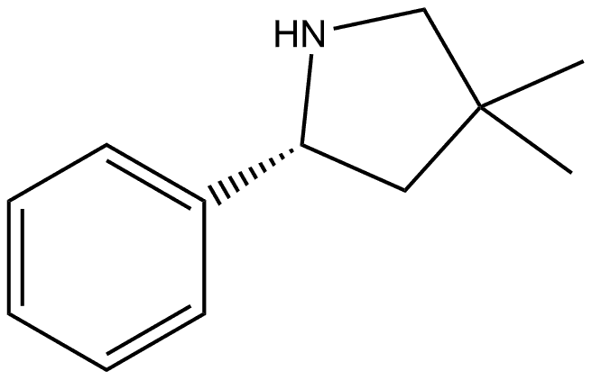 (S)-4,4-Dimethyl-2-phenylpyrrolidine Structure