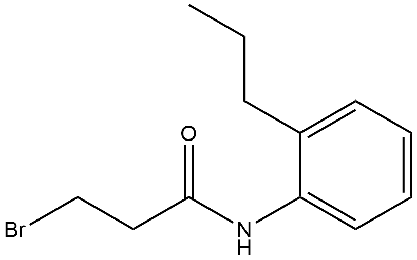 Propanamide, 3-bromo-N-(2-propylphenyl)- Structure