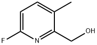 2-Pyridinemethanol, 6-fluoro-3-methyl- 化学構造式