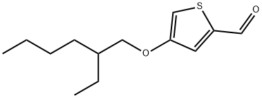 2-Thiophenecarboxaldehyde, 4-[(2-ethylhexyl)oxy]- 化学構造式