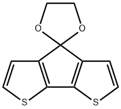 Spiro[4H-cyclopenta[2,1-b:3,4-b']dithiophene-4,2'-[1,3]dioxolane] Structure