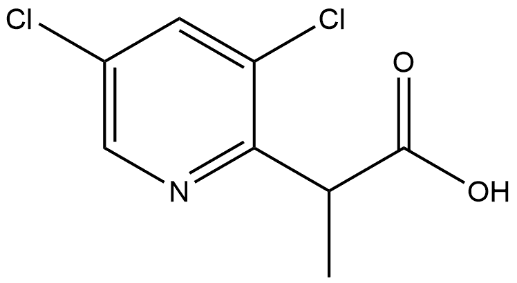 2-(3,5-dichloropyridin-2-yl)propanoic acid,1565507-98-3,结构式