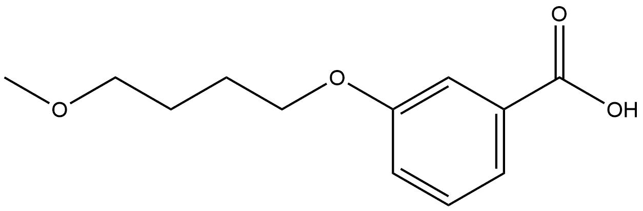 3-(4-Methoxybutoxy)benzoic acid Structure