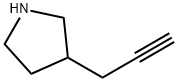 3-(Prop-2-yn-1-yl)pyrrolidine 化学構造式