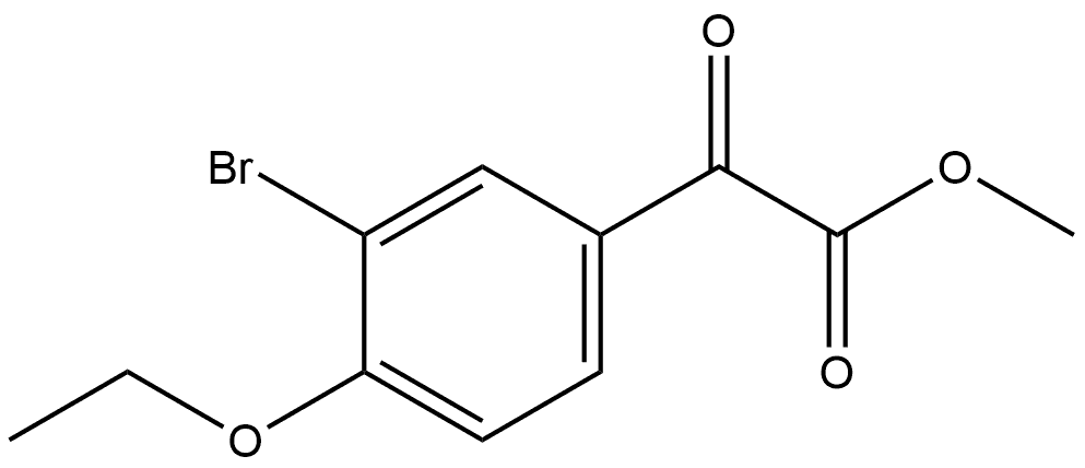 Methyl 3-bromo-4-ethoxy-α-oxobenzeneacetate Structure