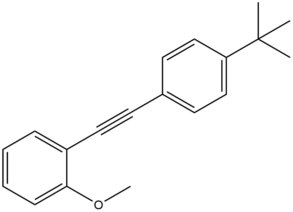 1-[2-[4-(1,1-Dimethylethyl)phenyl]ethynyl]-2-methoxybenzene Structure