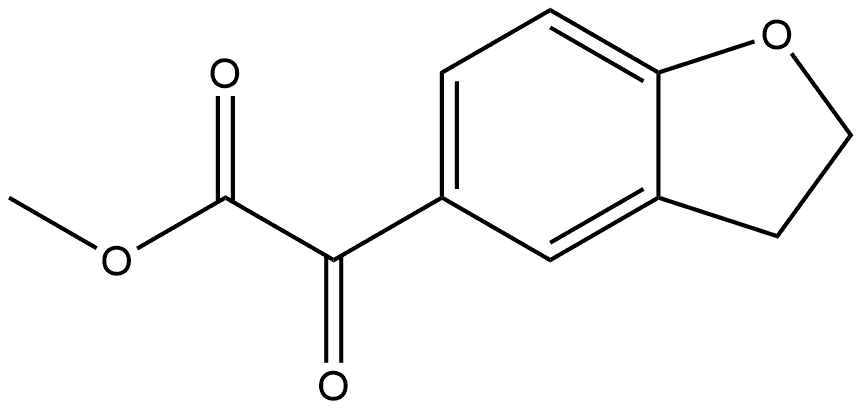 Methyl 2,3-dihydro-α-oxo-5-benzofuranacetate Structure