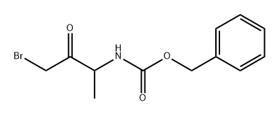 Carbamic acid, N-(3-bromo-1-methyl-2-oxopropyl)-, phenylmethyl ester 化学構造式