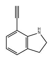 1H-Indole, 7-ethynyl-2,3-dihydro- Structure