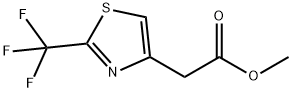 4-Thiazoleacetic acid, 2-(trifluoromethyl)-, methyl ester,1566025-55-5,结构式
