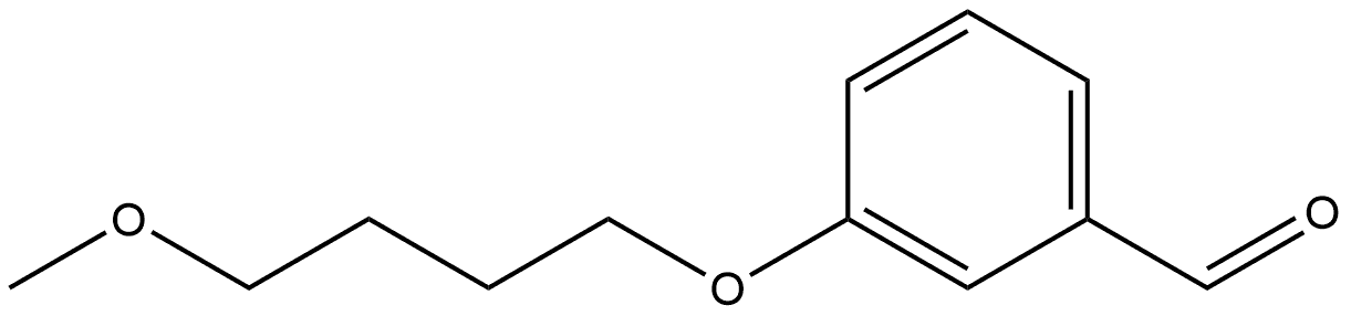 Benzaldehyde, 3-(4-methoxybutoxy)- Structure