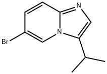 Imidazo[1,2-a]pyridine, 6-bromo-3-(1-methylethyl)- 化学構造式