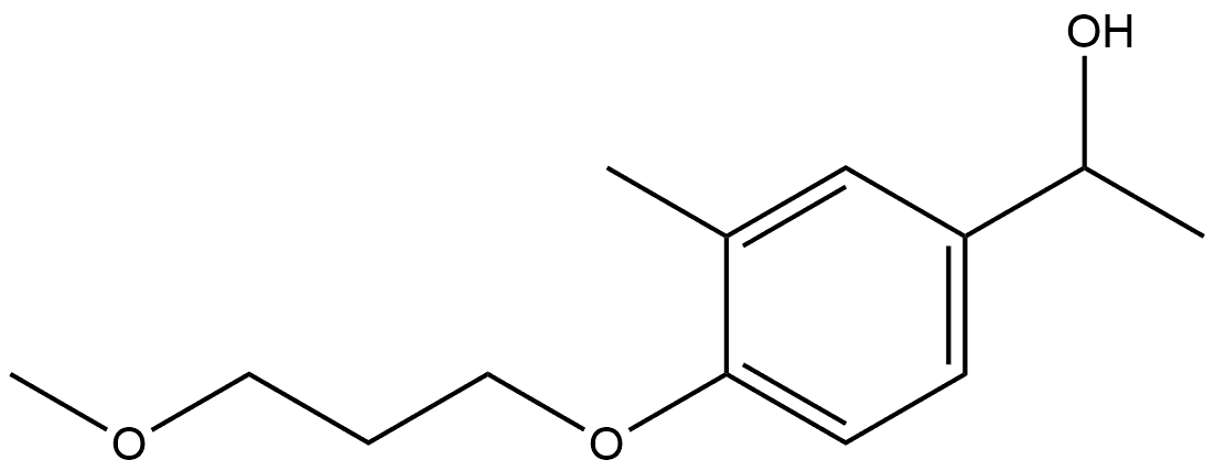 4-(3-Methoxypropoxy)-α,3-dimethylbenzenemethanol Struktur