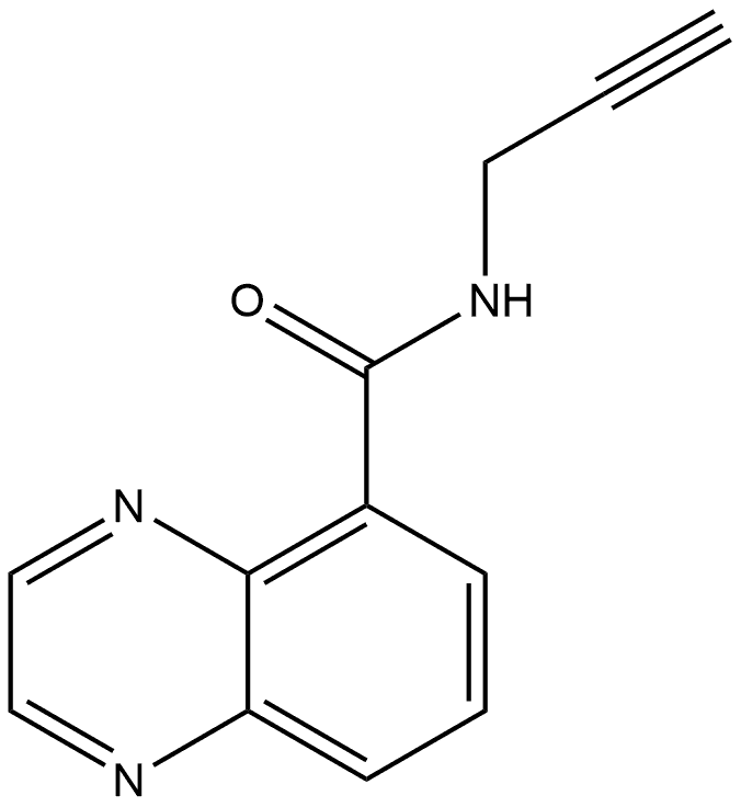 N-2-Propyn-1-yl-5-quinoxalinecarboxamide Structure