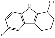 1H-Carbazol-1-ol, 6-fluoro-2,3,4,9-tetrahydro- 化学構造式