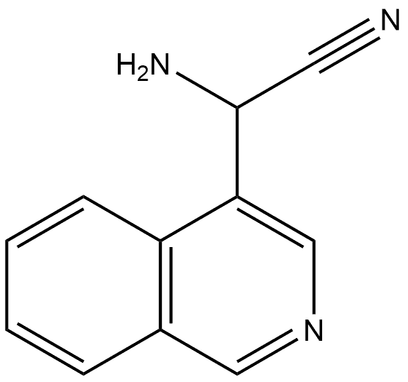 2-氨基-2-(异喹啉-4-基)乙腈 结构式