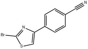 4-(2-Bromo-1,3-thiazol-4-yl)benzonitrile Struktur