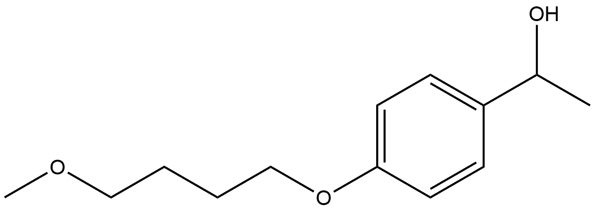 4-(4-Methoxybutoxy)-α-methylbenzenemethanol,1566385-10-1,结构式