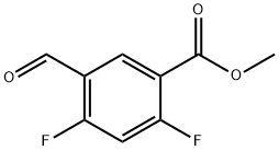 Methyl 2,4-difluoro-5-formylbenzoate Structure