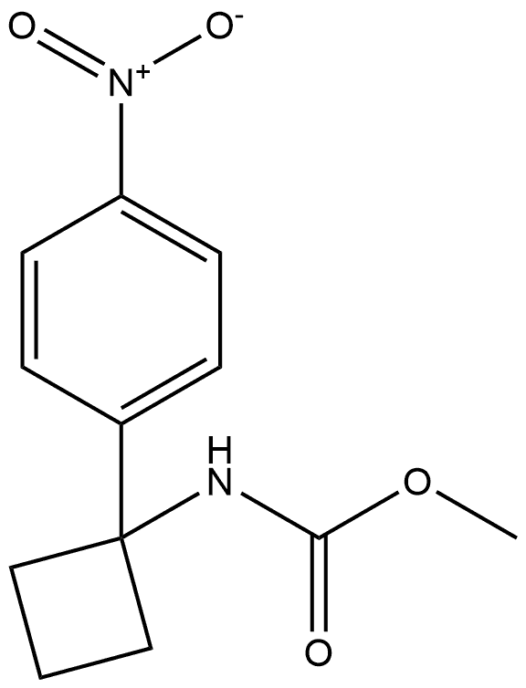 Methyl N-1-(4-nitrophenyl)cyclobutylcarbamate Structure