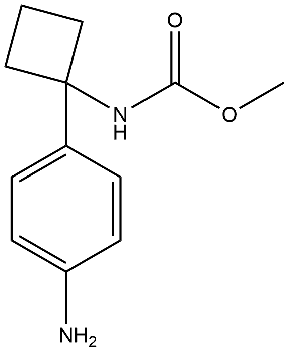 甲基 (1-(4-氨基苯基)环丁基)氨基甲酸酯,1566585-30-5,结构式