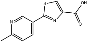 2-(6-methylpyridin-3-yl)-1,3-thiazole-4-carboxylic
acid,1566841-45-9,结构式