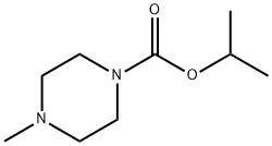 1-Piperazinecarboxylic acid, 4-methyl-, 1-methylethyl ester 化学構造式