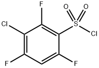 Benzenesulfonyl chloride, 3-chloro-2,4,6-trifluoro- Structure