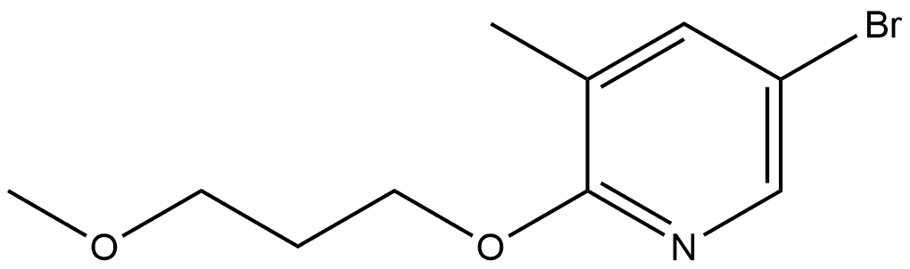 5-Bromo-2-(3-methoxypropoxy)-3-methylpyridine Structure