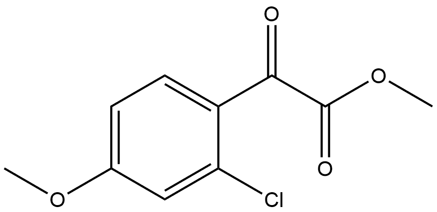 Methyl 2-chloro-4-methoxy-α-oxobenzeneacetate Structure