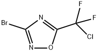 3-Bromo-5-(chlorodifluoromethyl)-1,2,4-oxadiazole 化学構造式