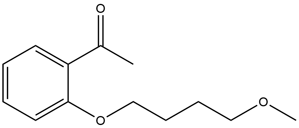 1-[2-(4-Methoxybutoxy)phenyl]ethanone Structure